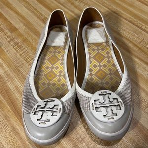 Tory Burch Channing Khaki Canvas Sneaker Shoes 8